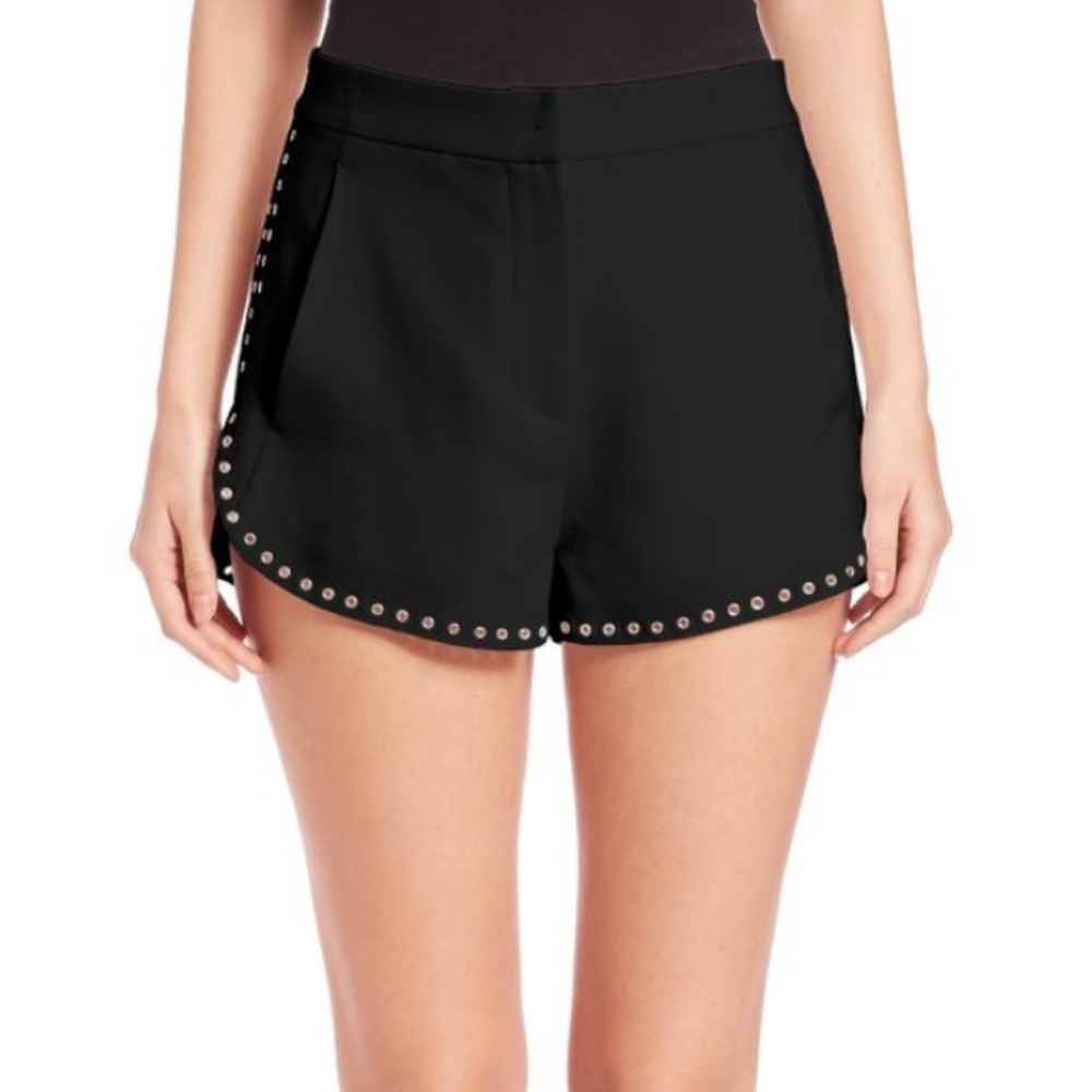A.L.C. Black Grommet Shorts